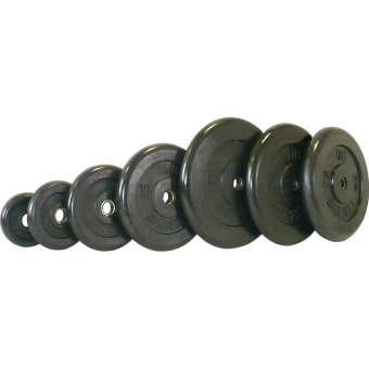 Диск обрезиненный черный MB Barbell D26мм Диск обрезиненный черный MB Barbell D26мм