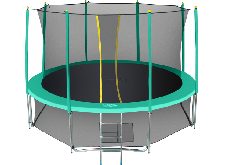 Батут Hasttings Classic Green 14ft 4,26м с сеткой и лестницей