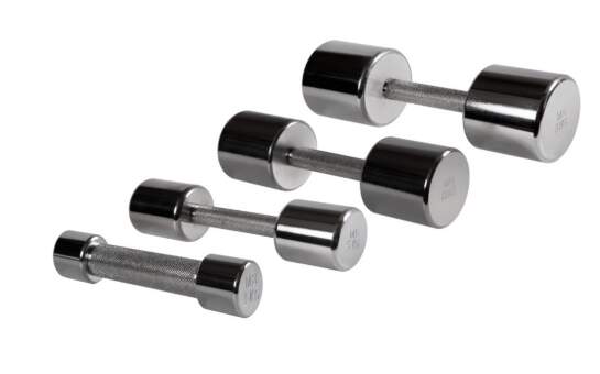 Гантели хромированные от 1-10кг (10 пар) MB Barbell Гантели хромированные от 1-10кг (10 пар) MB Barbell